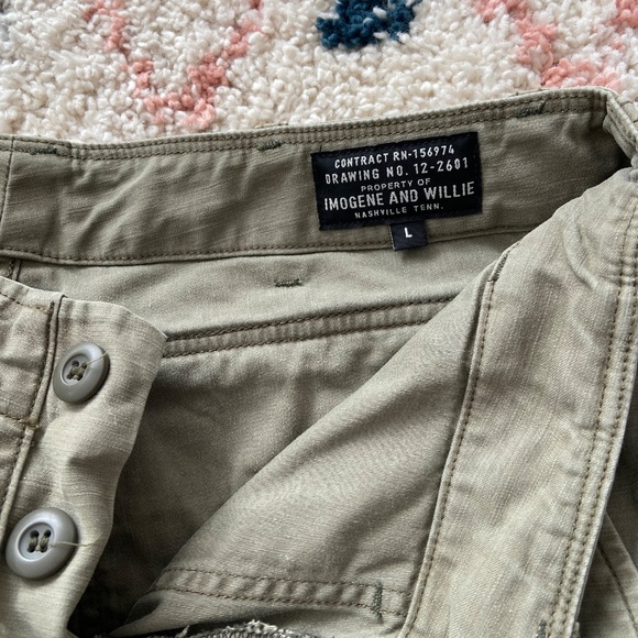 Imogene & Willie Blake Military Trouser in Olive - Picture 5 of 6
